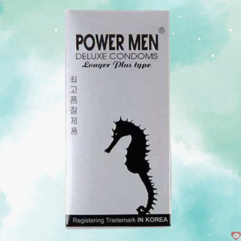 Bao cao su Powermen Longer Plus gai gân kéo dài thời gian 