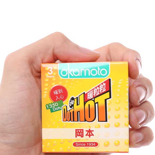 Bao cao su Okamoto Dot de Hot – Gai Gân Dẫn Nhiệt
