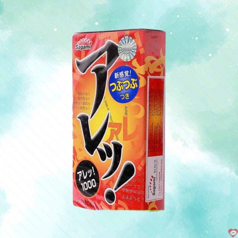 Bao cao su gai SAGAMI Are Are tăng ma sát an toàn kích thích cực đã 