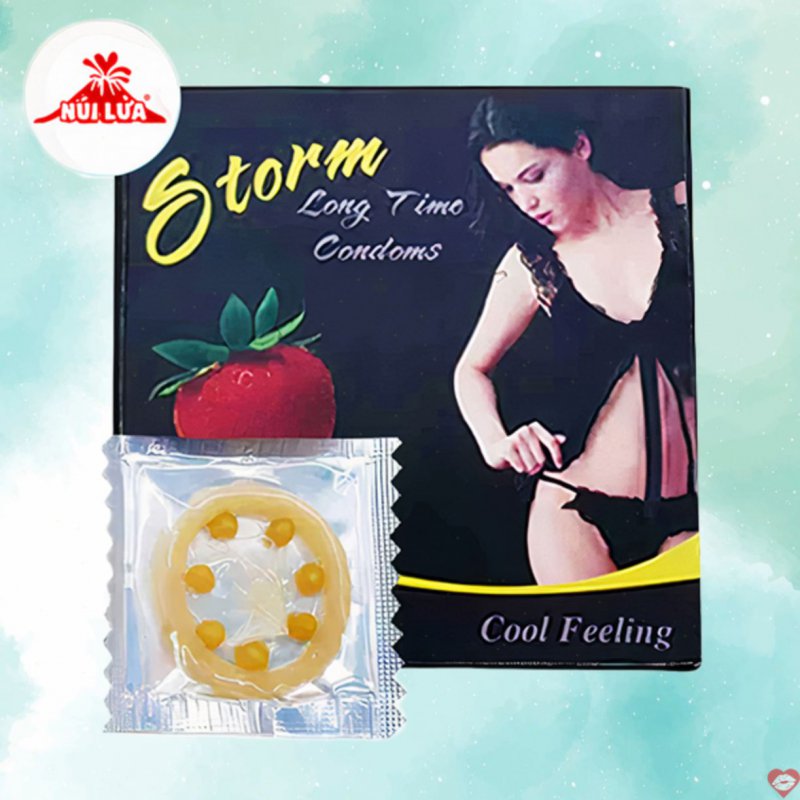 Bao cao su Storm Strawberry 7 bi kéo dài thời gian 