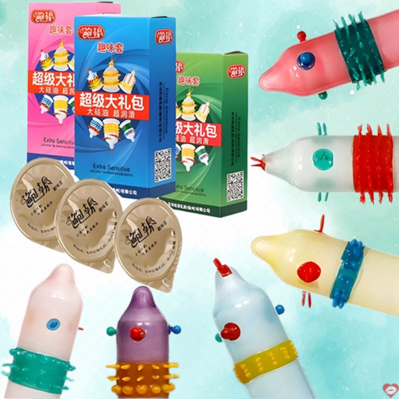Bao cao su siêu gai râu Runbo Big hộp 6 cái kích thích đa dạng 