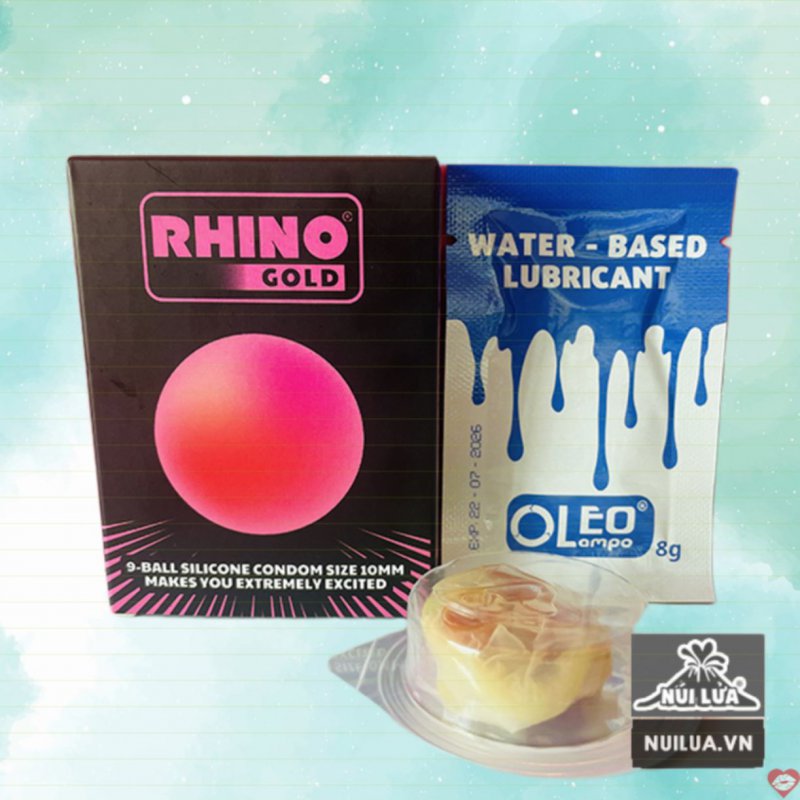 Bao cao su Rhino Gold 9 bi to kéo dài cảm giác 
