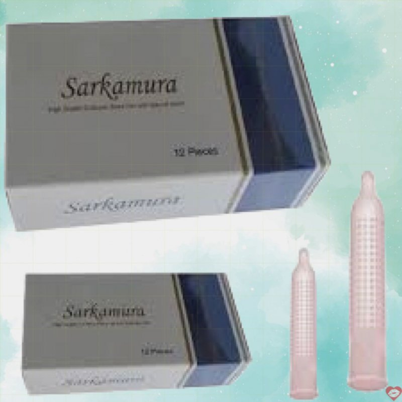 Sarkamura Charm hộp 12 chiếc bao cao su gai Nhật siêu mỏng thoáng khí an toàn 