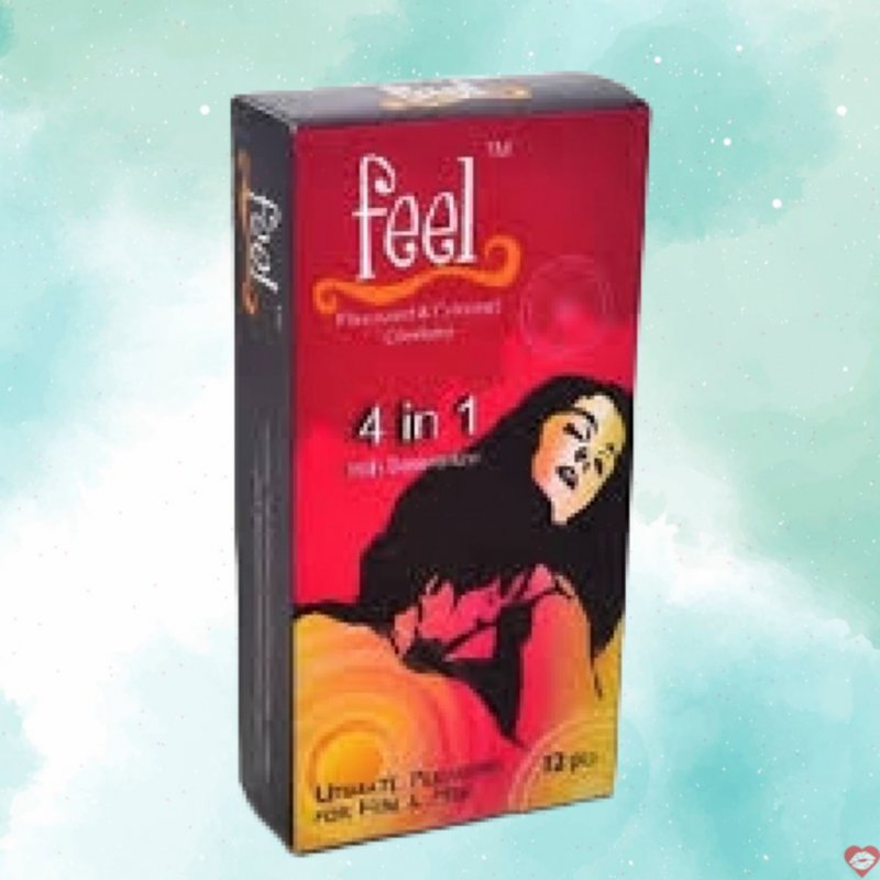 Bao cao su gân gai kéo dài Feel 4 in 1 chống tuột an toàn sử dụng 