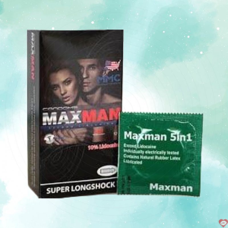 Bao cao su Maxman 5in1 Mỹ đẳng cấp gân gai kéo dài thời gian yêu 