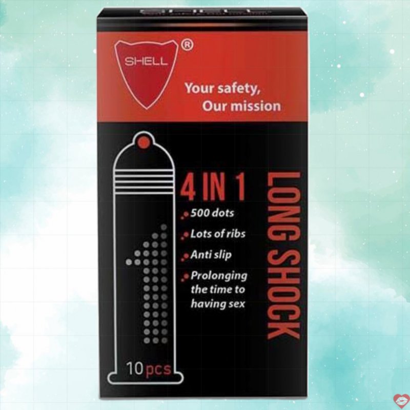 Bao cao su Shell Premium 4in1 mỏng dai kích thích lâu bền Việt Nam 