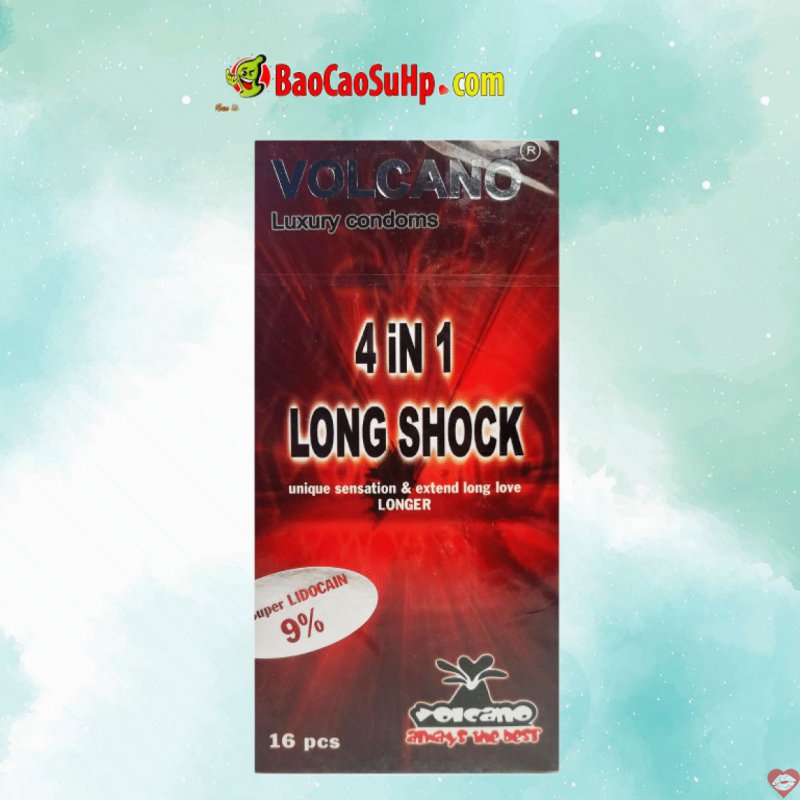 Bao cao su Volcano 4in1 siêu mịn bùng nổ khoái cảm cực mạnh 