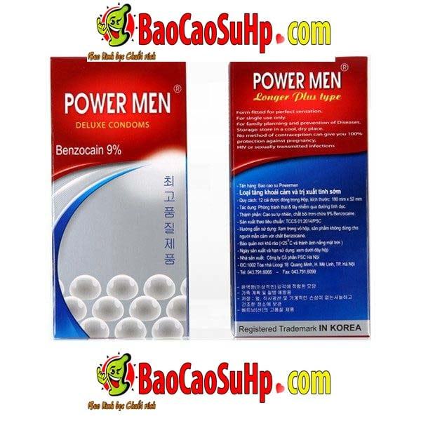 Bao cao su Power Men 468 ngọc trai kéo dài siêu kích thích gân gai bi đa dạng