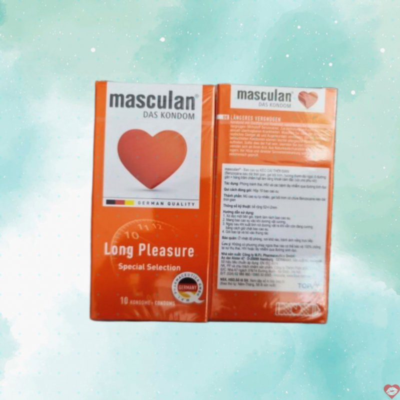 Bao cao su Masculan Long Pleasure kéo dài thời gian quan hệ 