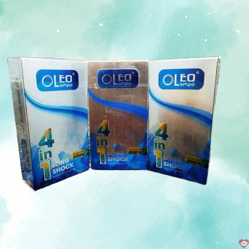 Bao cao su Oleo Lampo 4in1 Korea mới 2018 siêu mỏng an toàn 
