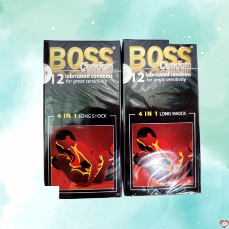 Bao cao su Boss 4 in 1 gân gai kéo dài, chống trơn trượt, tăng khoái cảm 
