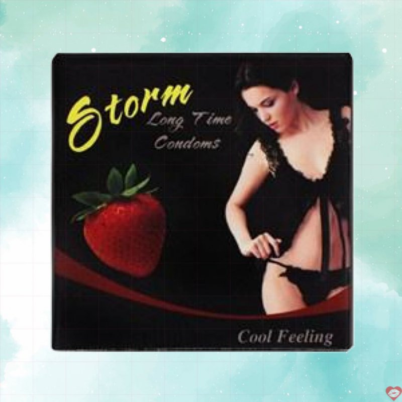 Bao cao su bi Storm Strawberry chấm nổi cảm giác mới lạ 