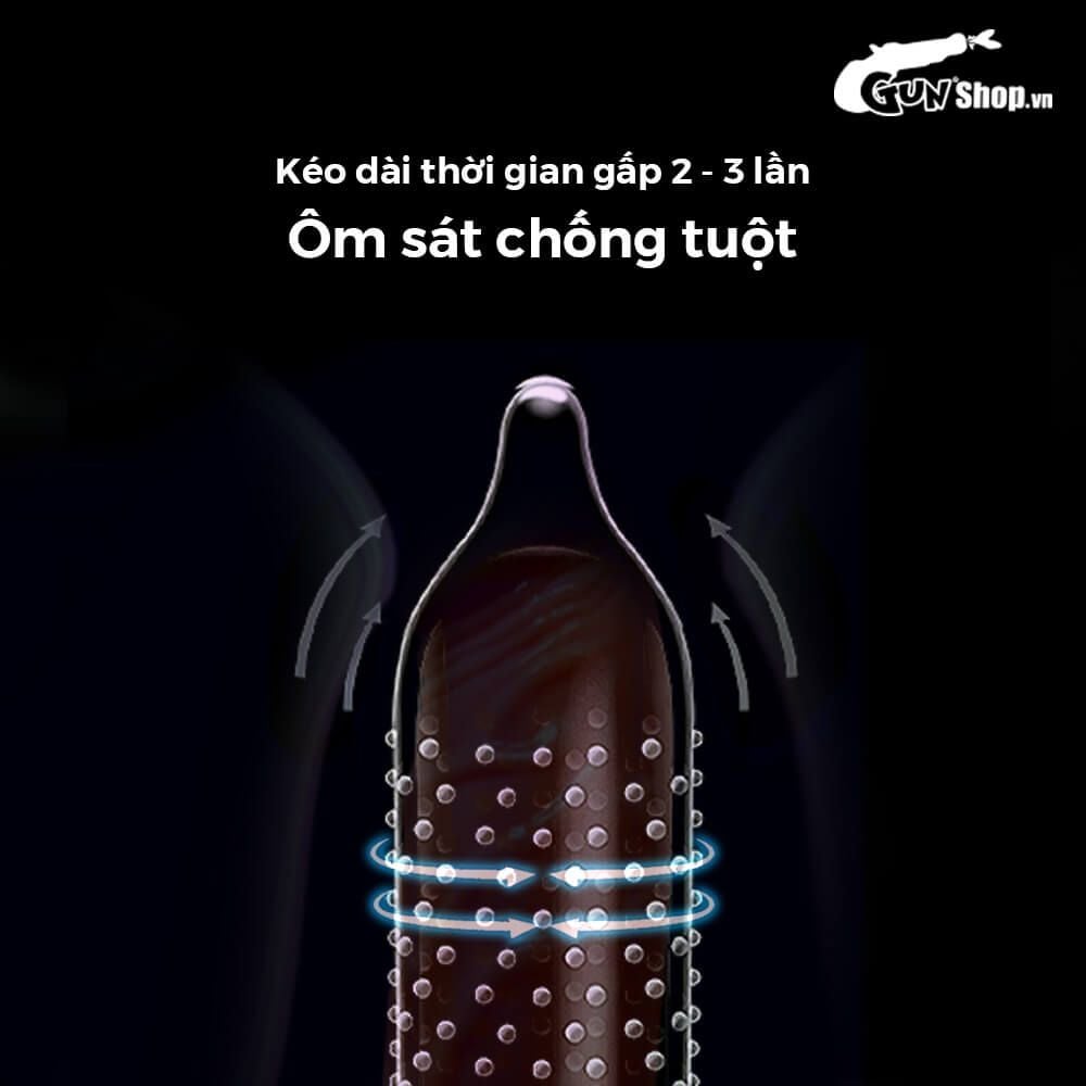 Bao cao su Shell Play Cocks 6 tính năng - Hộp 10 cái + 3 vòng đeo kéo dài thời