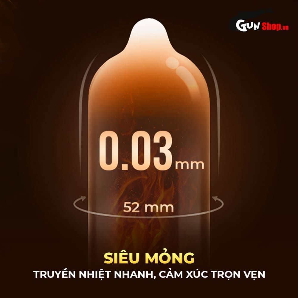 Bao cao su Shell Perky Prolong - Siêu mỏng kéo dài thời gian hương cà phê - Hộp 3 cái