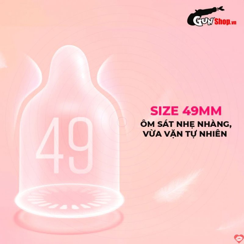 Bao cao su Shell Close Fit size 49mm, siêu mỏng ôm sát kéo dài thời gian 