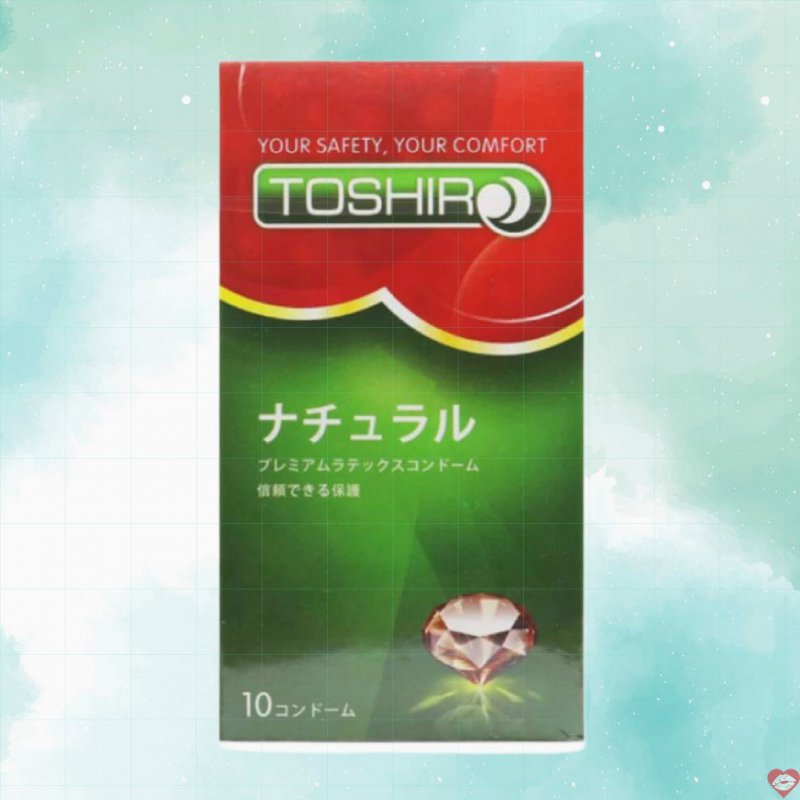 Bao cao su Toshiro siêu mỏng trơn hộp 10 cái Gel bôi trơn cao cấp 