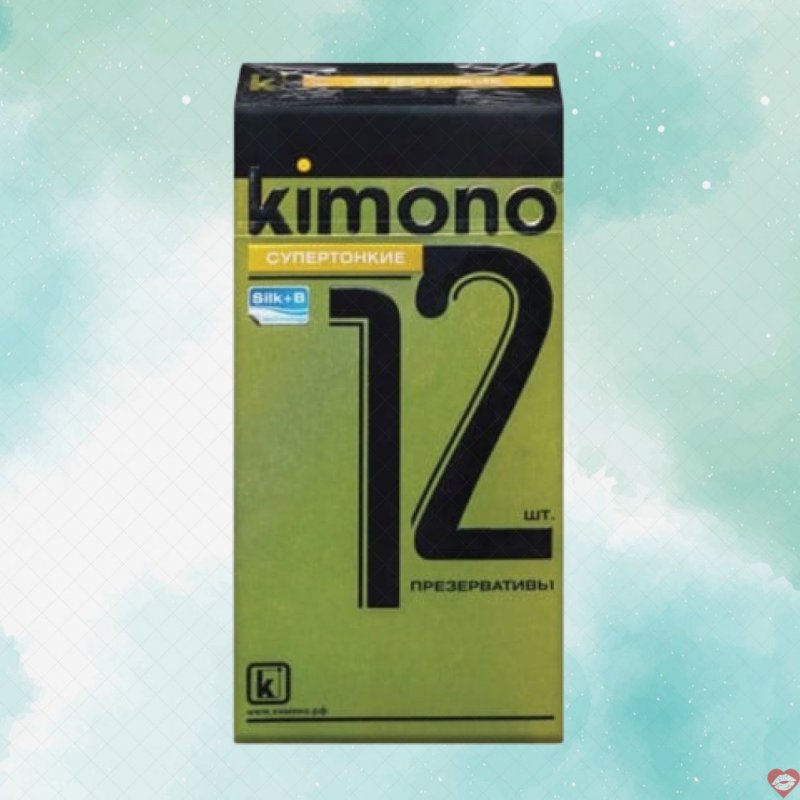 Bao cao su Kimono vàng siêu mỏng 0.02mm hộp 12 cái cảm giác tự nhiên 