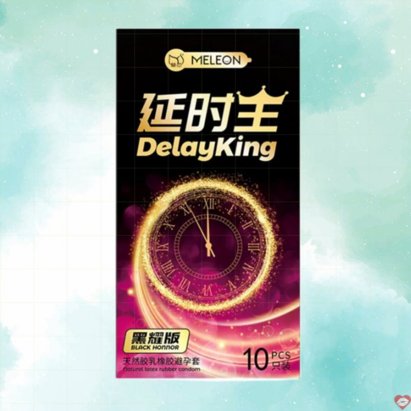 Bao cao su Meleon Delayking Black Honnor kéo dài thời gian hộp 10 