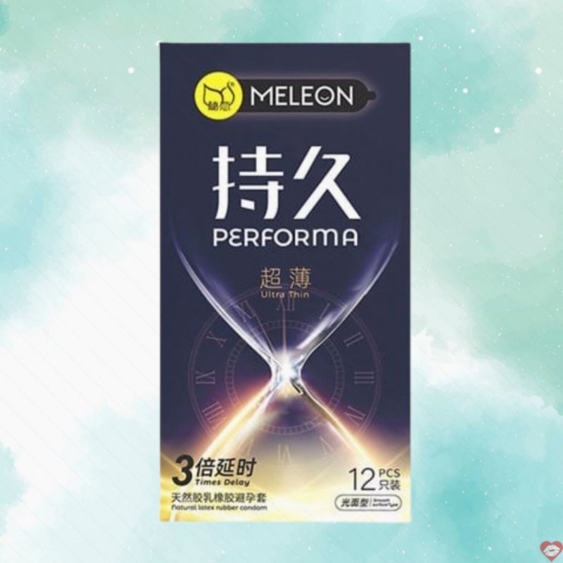 Bao cao su Meleon Performa Ultra Thin siêu mỏng kéo dài quan hệ 