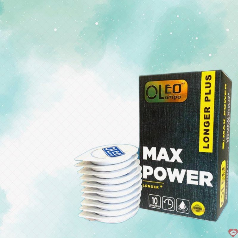 Bao cao su Oleo Lampo Max Power gân gai kéo dài hạnh phúc 