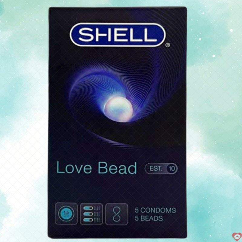 Bao cao su Shell Love Bead 5 Bi hộp 5 chiếc kéo dài thời gian siêu kích thích 