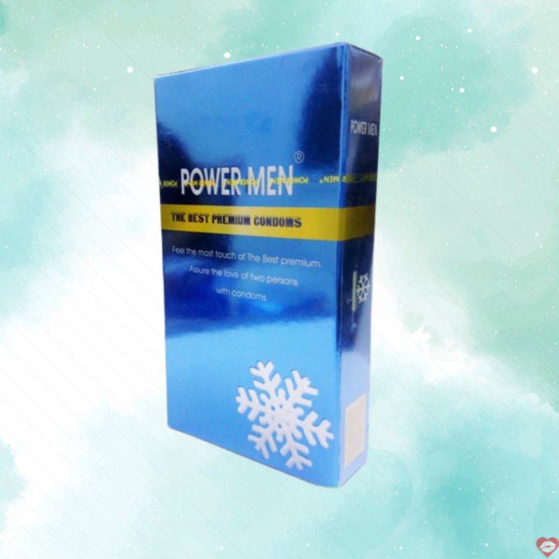 Bao cao su siêu mỏng Power Men 0.03 hương bạc hà truyền nhiệt nhanh dễ chịu 