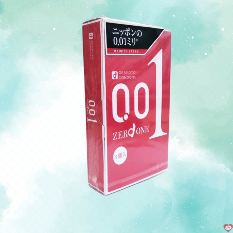 Bao cao su siêu mỏng Okamoto 0.01 Zero One co dãn đàn hồi 