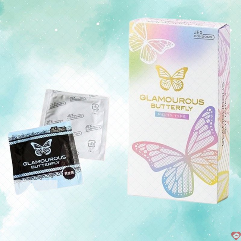 Bao cao su Jex Glamorous mỏng trơn gel melty tăng cảm nhận mềm mại 