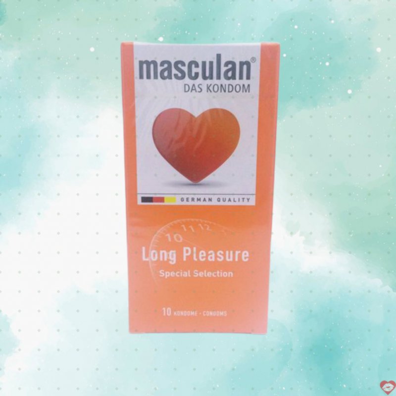 Bao cao su Masculan Long Pleasure kéo dài thời gian chống xuất tinh sớm Đức 