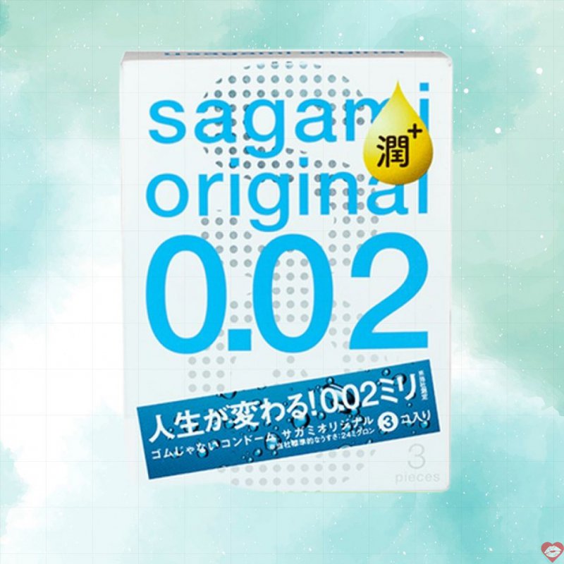 Sagami 0.02 Bao Cao Su Siêu Mỏng Nhiều Chất Bôi Trơn Nhật Bản 