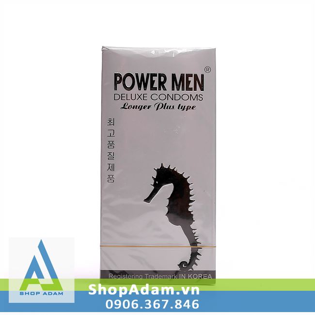 Bao cao su Cá Ngựa Power Men chống xuất tinh sớm hiệu quả