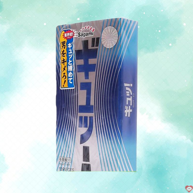 Bao cao su siêu mỏng Sagami 6 Stage Tight fit ôm khít kích thích 