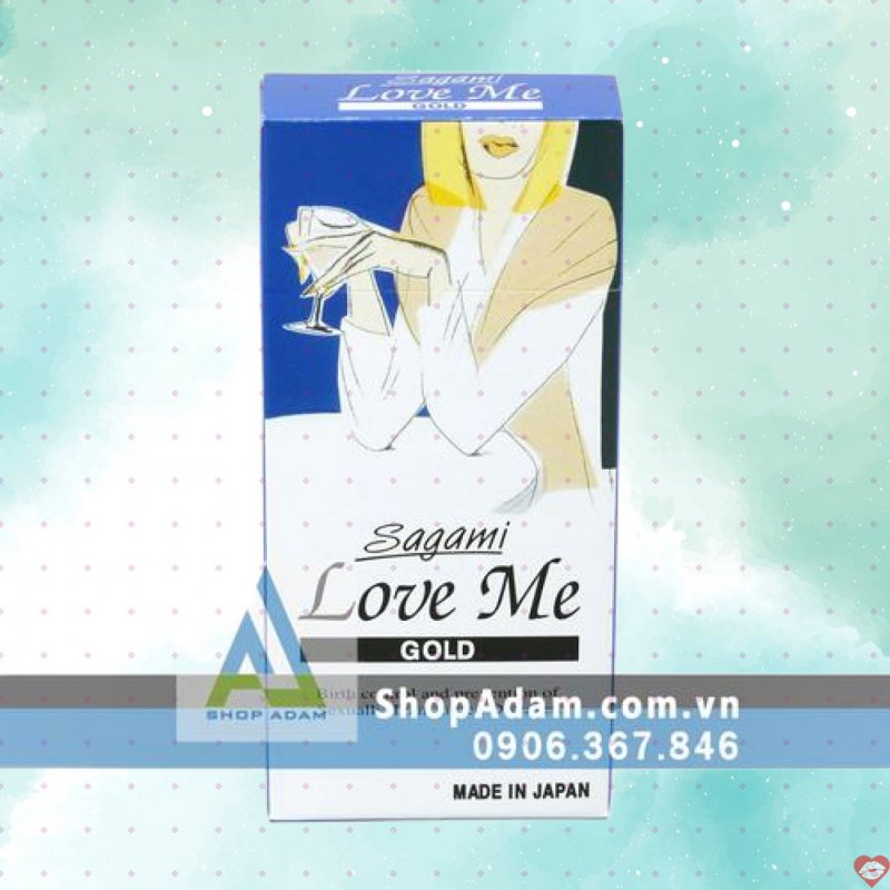 Bao cao su siêu mỏng Nhật Bản SAGAMI Love Me Gold an toàn mềm mại 