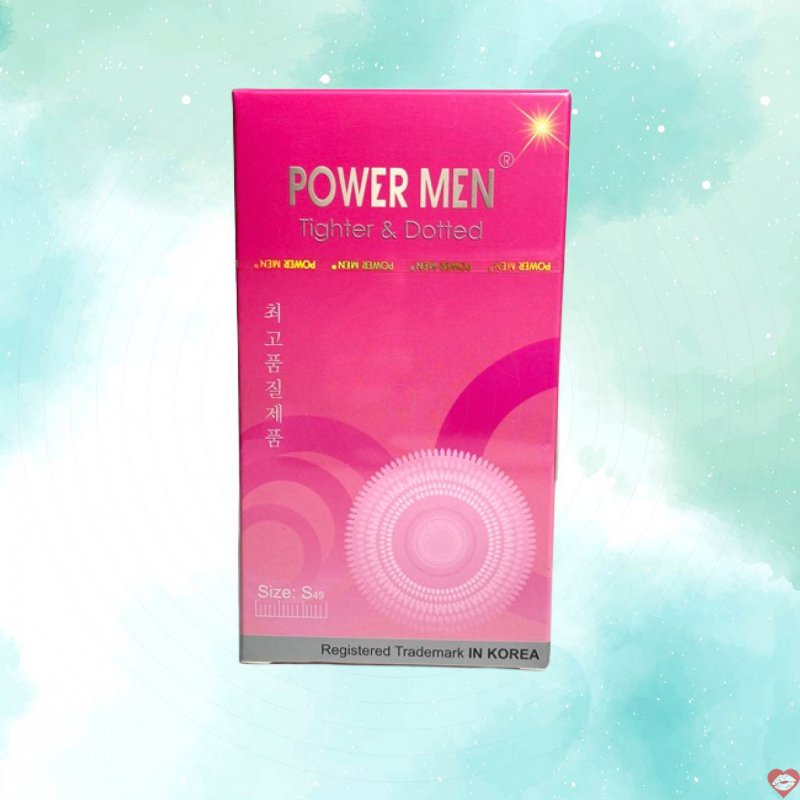 Bao cao su size nhỏ 49mm gai nổi nhẹ Power Men tăng khoái cảm 