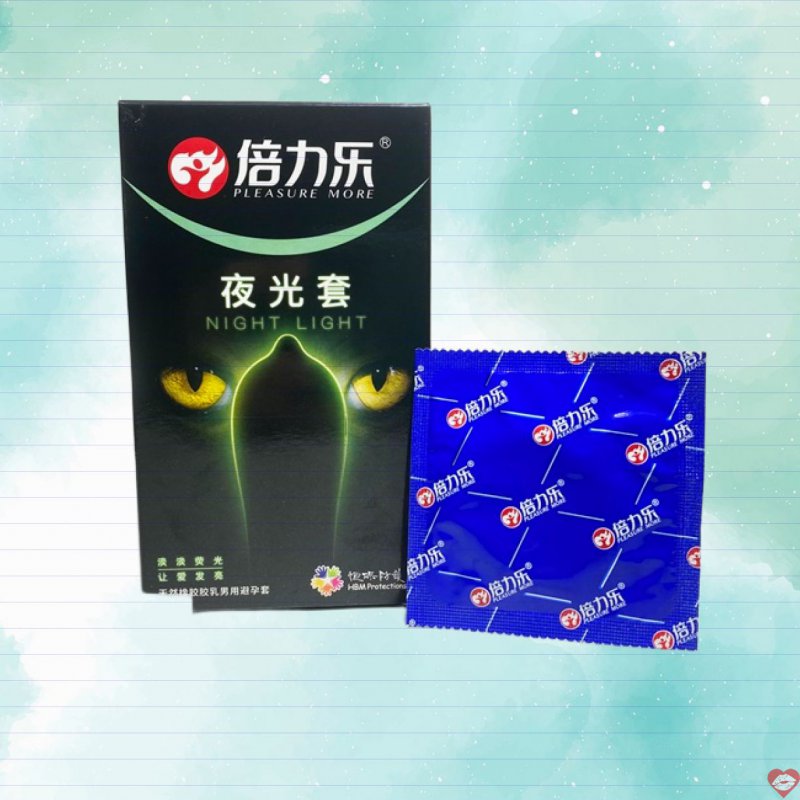 Bao cao su dạ quang phát sáng HBM Night Light mới 