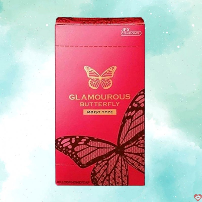 Bao cao su Jex Glamourous Moist Butterfly 12 cái an toàn mềm mại 