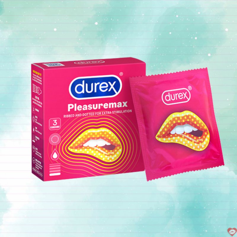 Bao cao su Durex Pleasuremax 3 cái an toàn cảm giác mạnh 