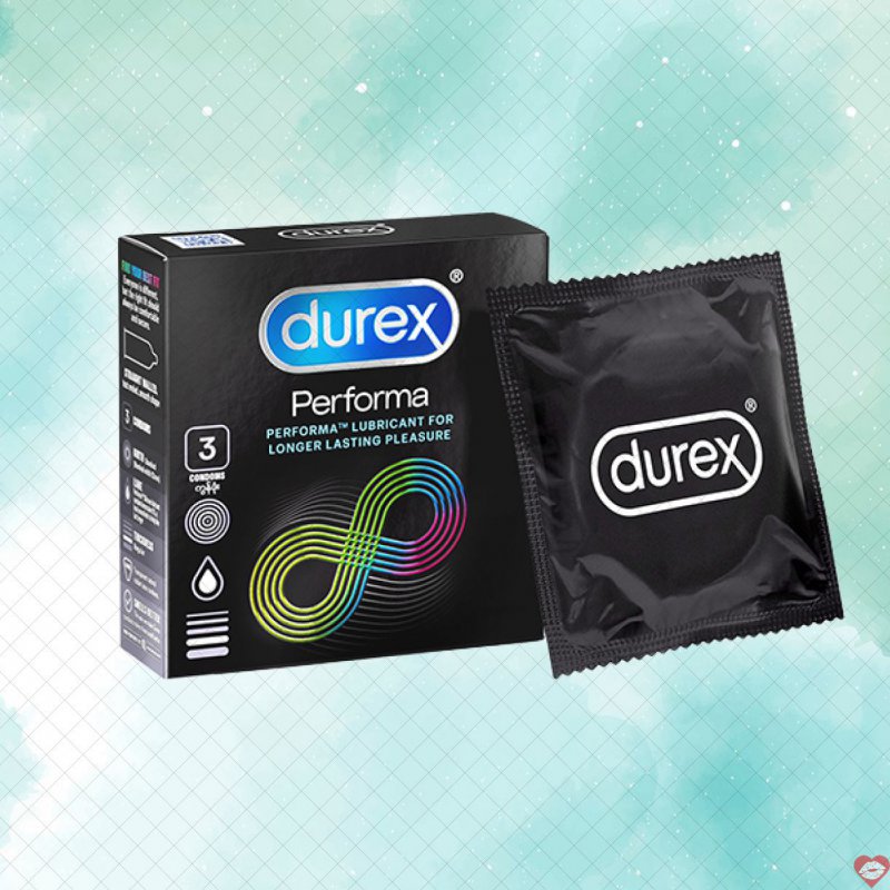 Bao cao su Durex Performa 3s kéo dài quan hệ an toàn 