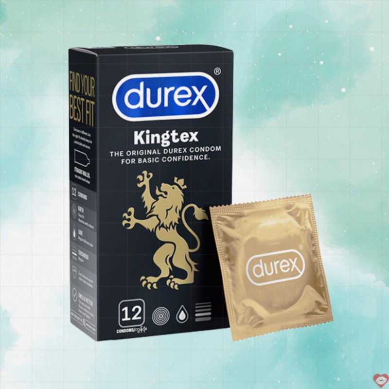 Bao cao su Durex Kingtex nhỏ gọn ôm sát an toàn 12 chiếc 
