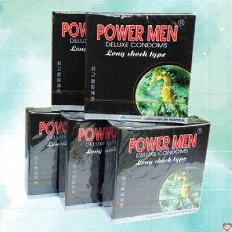Bao cao su Powermen cá ngựa hộp 3 chiếc