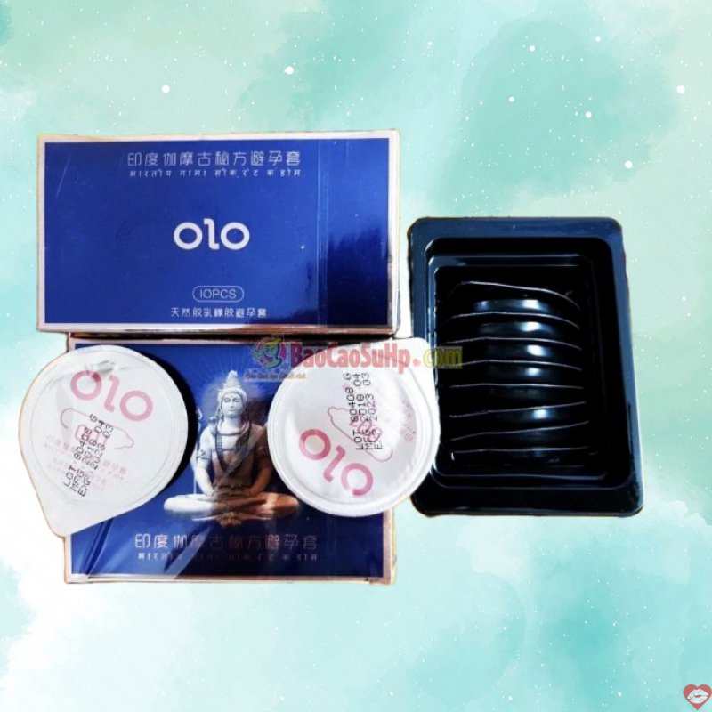 Bao cao su OLO 0.01 GramBlue Siêu mỏng chống xuất tinh sớm