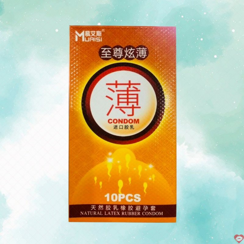 Bao cao su Muaisi Cam siêu mỏng hương dâu tươi mát kích thích mua 