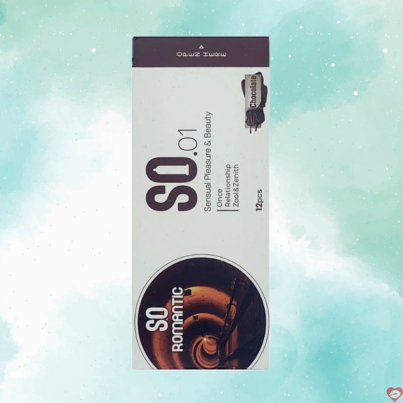 Bao cao su SO Romantic hương chocolate mỏng nhẹ tăng hưng phấn chống tuột 