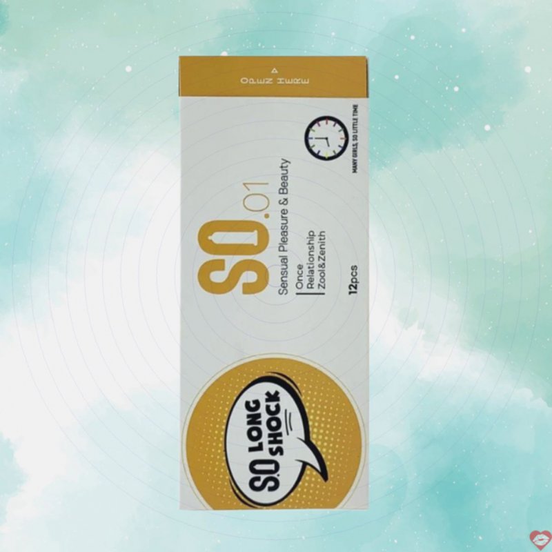 Bao cao su SO Long Shock mỏng siêu bền kéo dài đỉnh cao 12 cái 