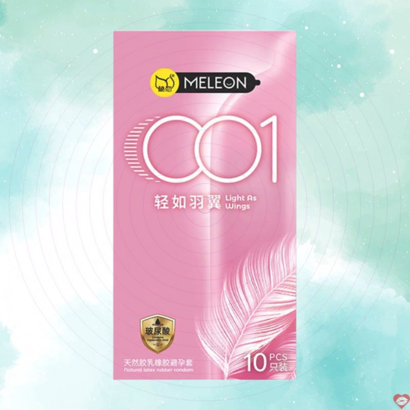 Bao cao su Meleon 001 siêu mỏng nhẹ bền an toàn hộp 10 cái 