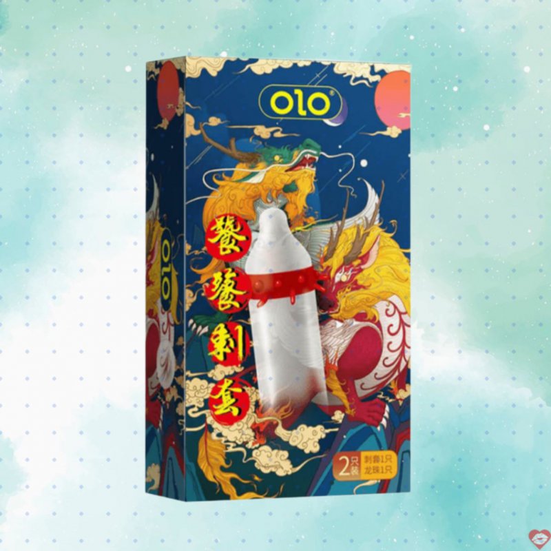 Bao cao su OLO Rồng Vàng Gai Bi Vòng Tăng Khoái Cảm Hộp 1 Cái 