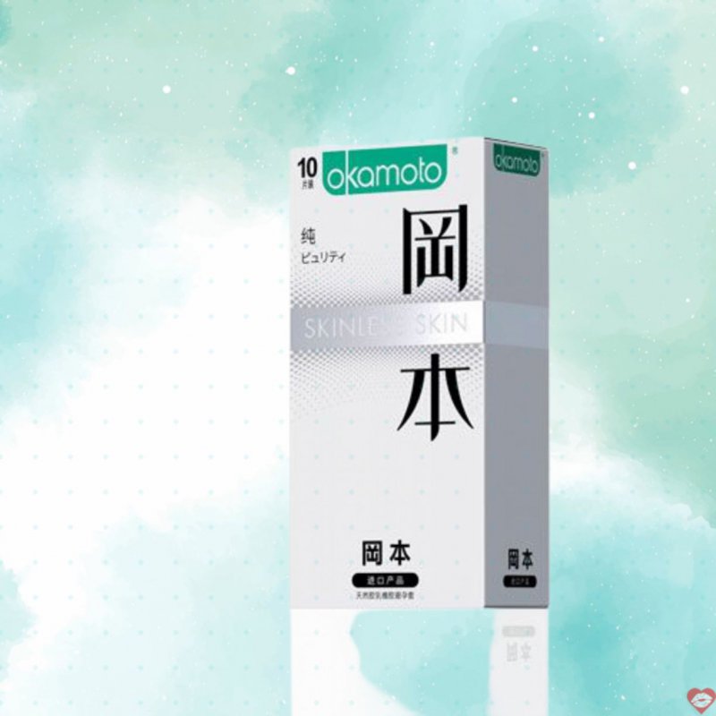 Bao cao su Okamoto Skinless Skin Purity siêu mỏng hộp 10 cái Nhật 