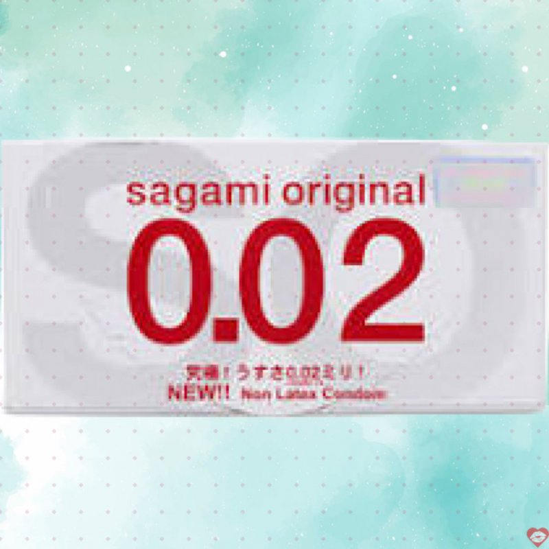 Bao cao su Sagami Original 0.02 siêu mỏng chống dị ứng hộp 2 cái Nhật Bản 
