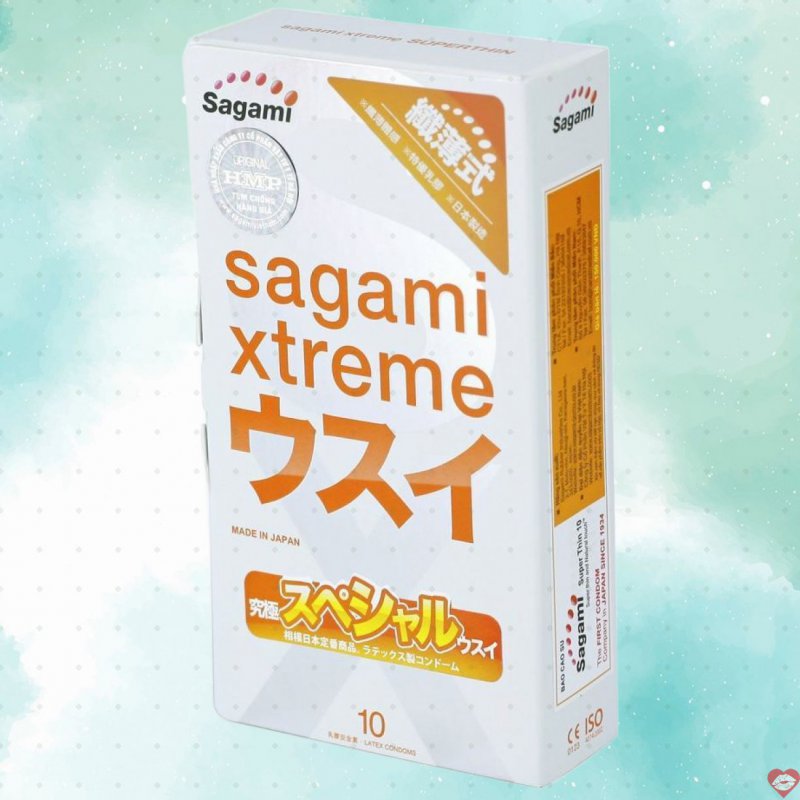 Bao cao su Sagami Xtreme Super Thin truyền thống siêu mỏng 