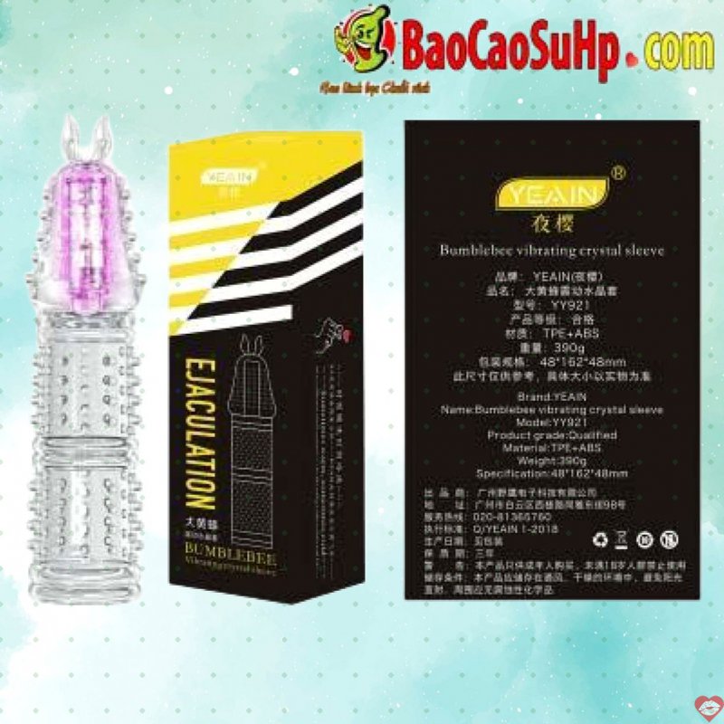 Bao cao su Donden sừng bò rung đầu siêu sướng tăng khoái cảm 